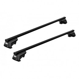 Багажник Thule SquareBar на крышу автомобиля Kia Sportage 1996-2009 г. на стандартный рейлинг (прямоугольная дуга)