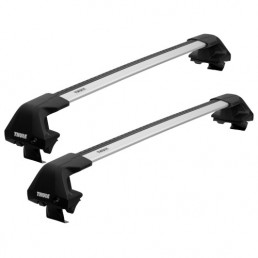 Багажник Thule EVO Edge Clamp на крышу автомобиля Mini Clubman с 2015 г. на гладкую крышу (серебристая крыловидная дуга)