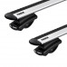 Багажник Thule WingBar EVO на крышу автомобиля KGM Rexton с 2024 г. на стандартный рейлинг (серебристая крыловидная дуга) 710800 + 711400