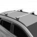 Багажник Lux БК2 на крышу автомобиля Nissan X-Trail 2014-2021 г. в штатное место (серебристая крыловидная дуга) 842488 + 846042 + 843119