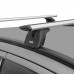 Багажник Lux БК2 на крышу автомобиля Nissan X-Trail 2014-2021 г. в штатное место (серебристая крыловидная дуга) 842488 + 846042 + 843119